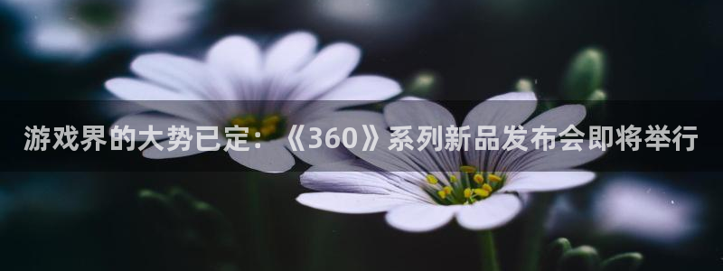 星欧娱乐注册测速：游戏界的大势已定：《360》系列新品发布会